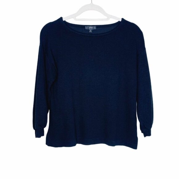 J. Crew Textured Double Knit Balloon Sleeve Boxy Blouse XS - Picture 4 of 10